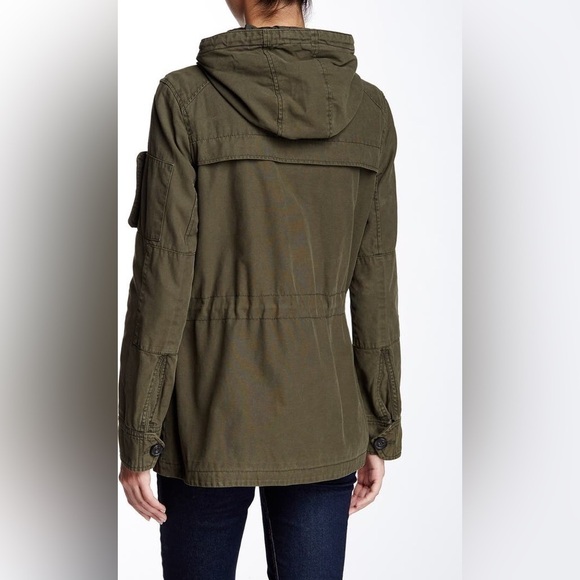 Levi’s Hooded Military Army Green Jacket from Nordstroms Sz-M Q10 - Picture 2 of 13